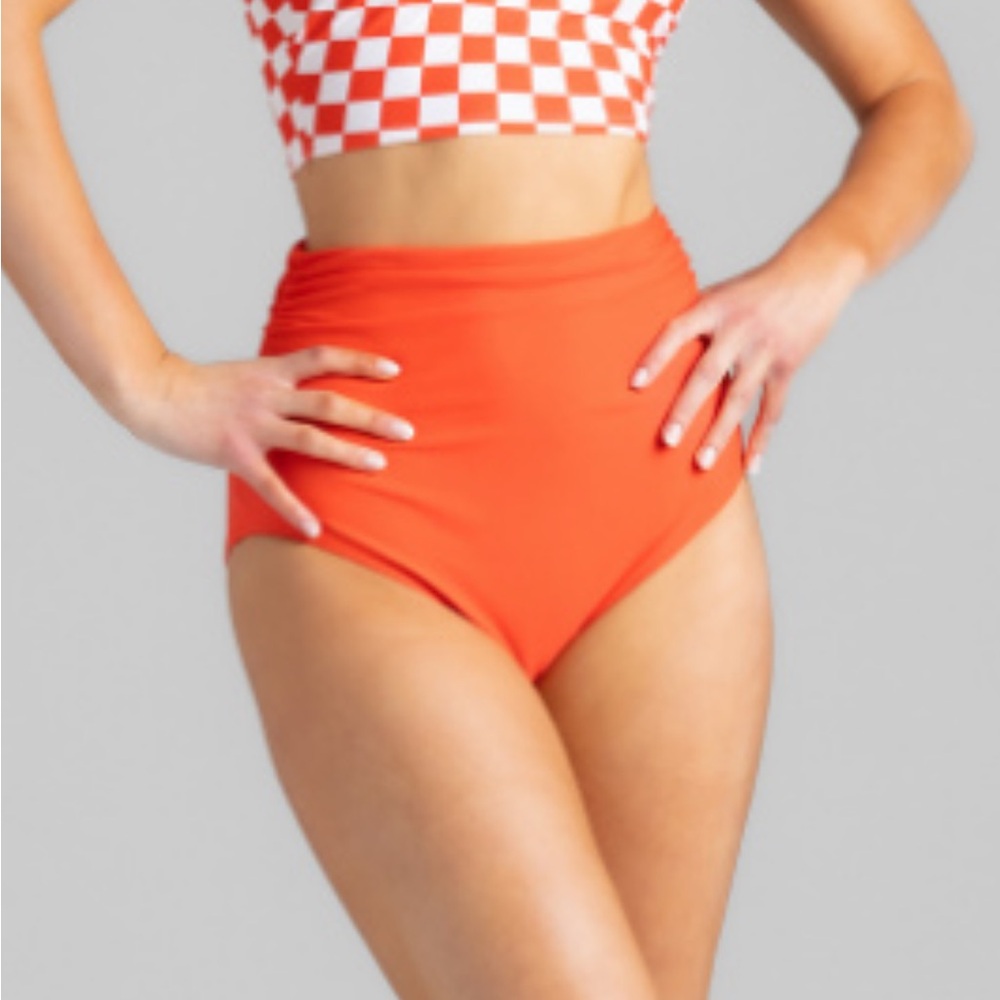 DownEast Swim Bottoms in Orange